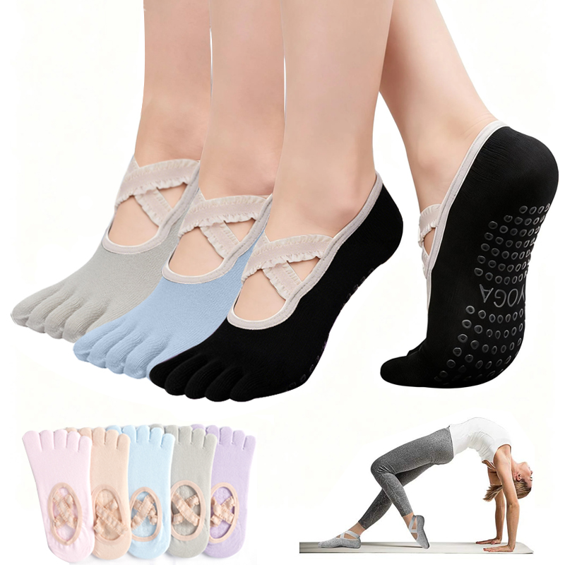Yoga Mat - Ladies Non-Slip Pilates Socks Woman Lace