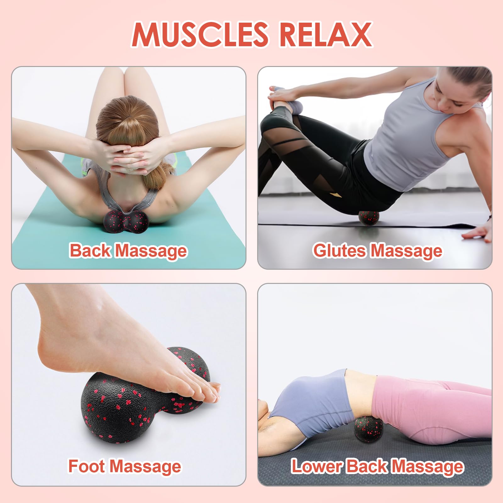 Hollow Yoga Roller Massage Pea - Gym Ball ulasan dan harga