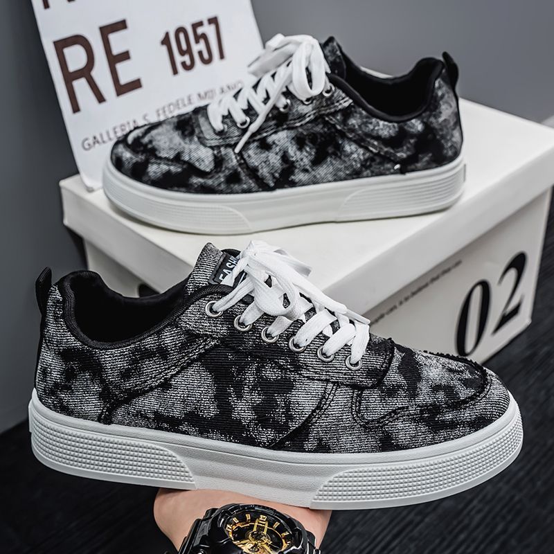 Men Summer Canvas Shoes Breath - Skateboard ulasan dan harga