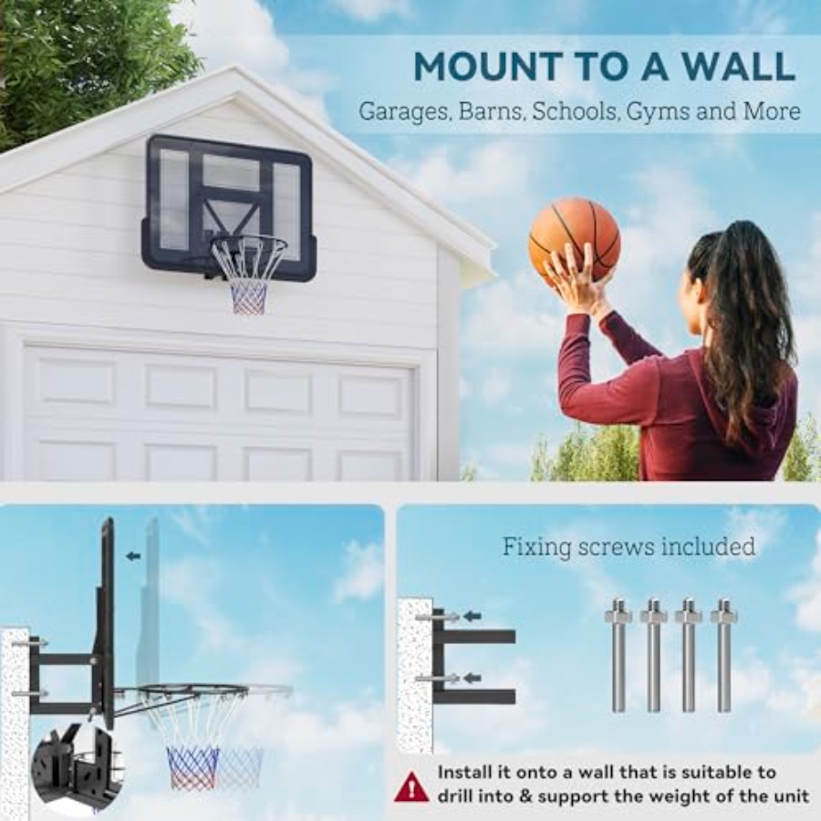 Wall Mounted Basketball Hoop f - Basketball Hoop ulasan dan harga