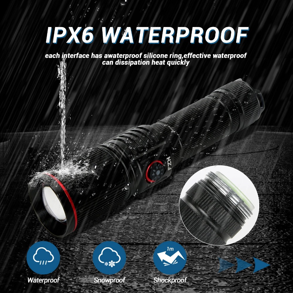 Powerful LED Flashlight Type C - Jump Rope ulasan dan harga